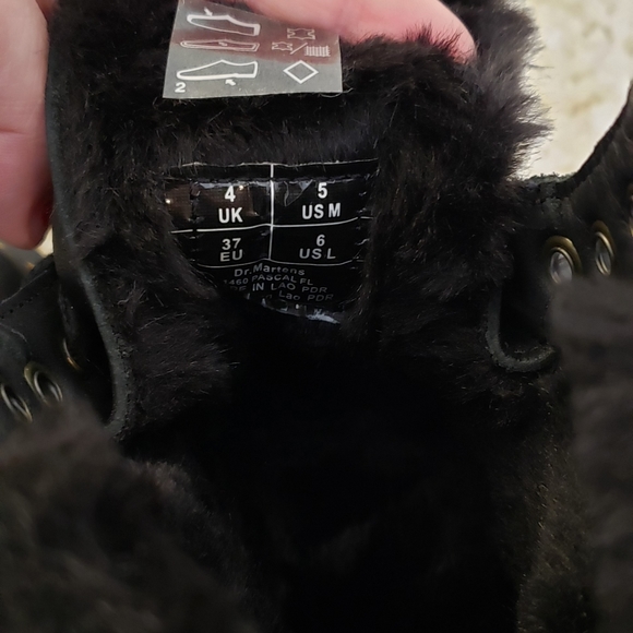 Dr. Marten 1460 Pascal Faux Fur Lined Boots - Picture 6 of 7